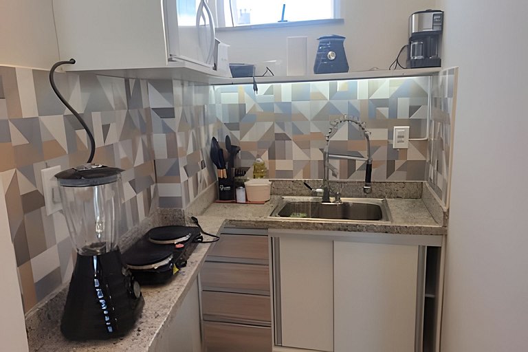 Loft Moriá 201 | Vista Mar na Praia Grande