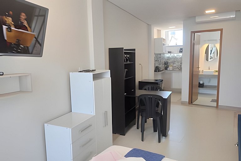 Loft Moriá 201 | Vista Mar na Praia Grande