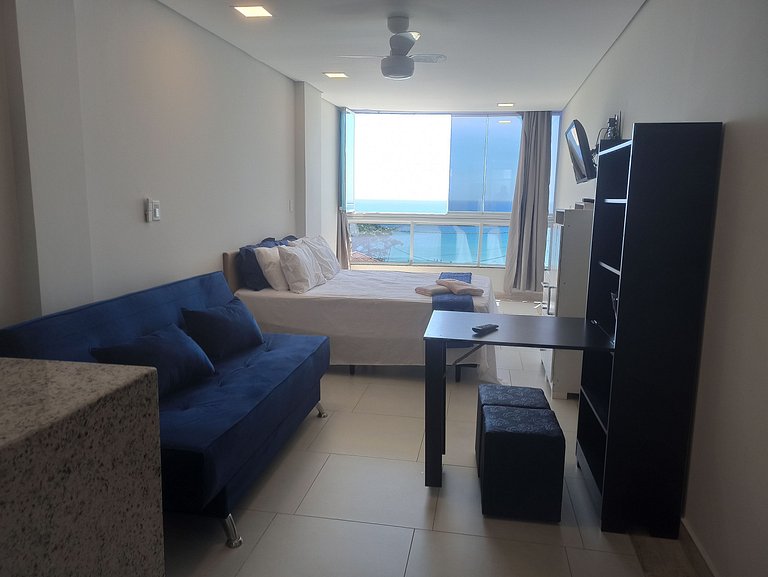 Loft Moriá 201 | Vista Mar na Praia Grande