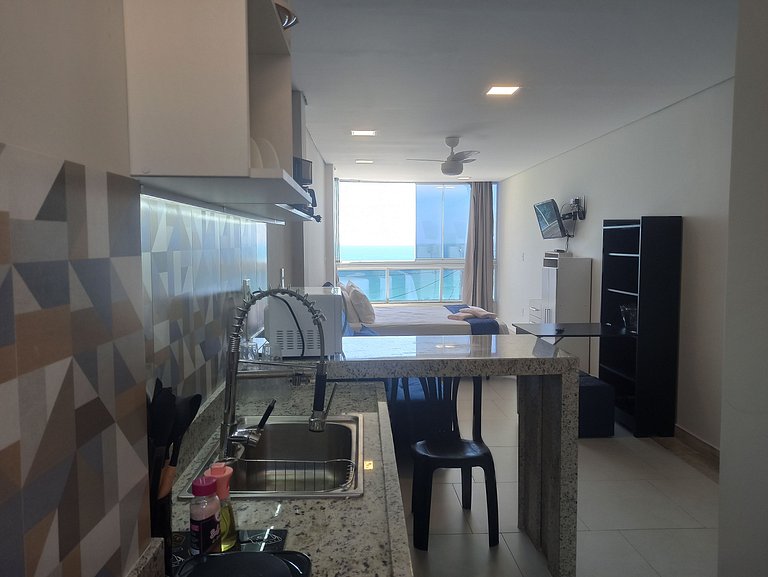 Loft Moriá 201 | Vista Mar na Praia Grande
